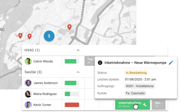 Wartungsplanung im osapiens HUB for Maintenance