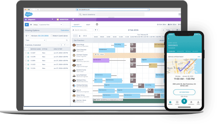 SAP FSM Alternative: Salesforce