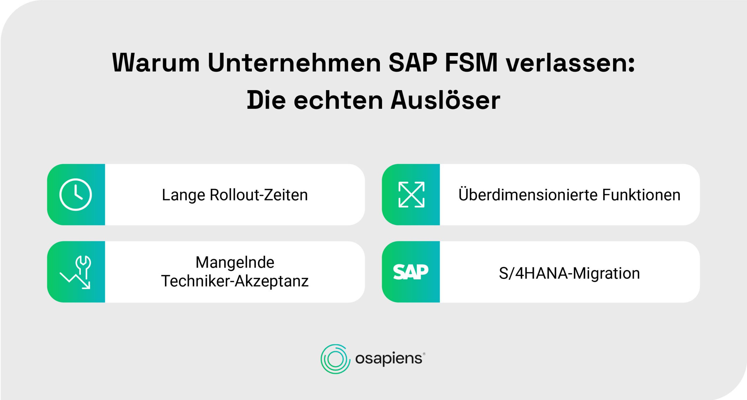 SAP FSM Alternative: Warum Unternehmen nach Alternativen suchen
