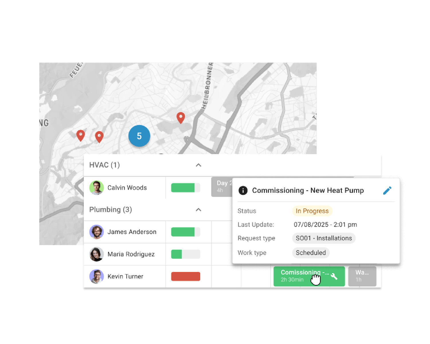 planning and scheduling of multi sites with the osapiens HUB