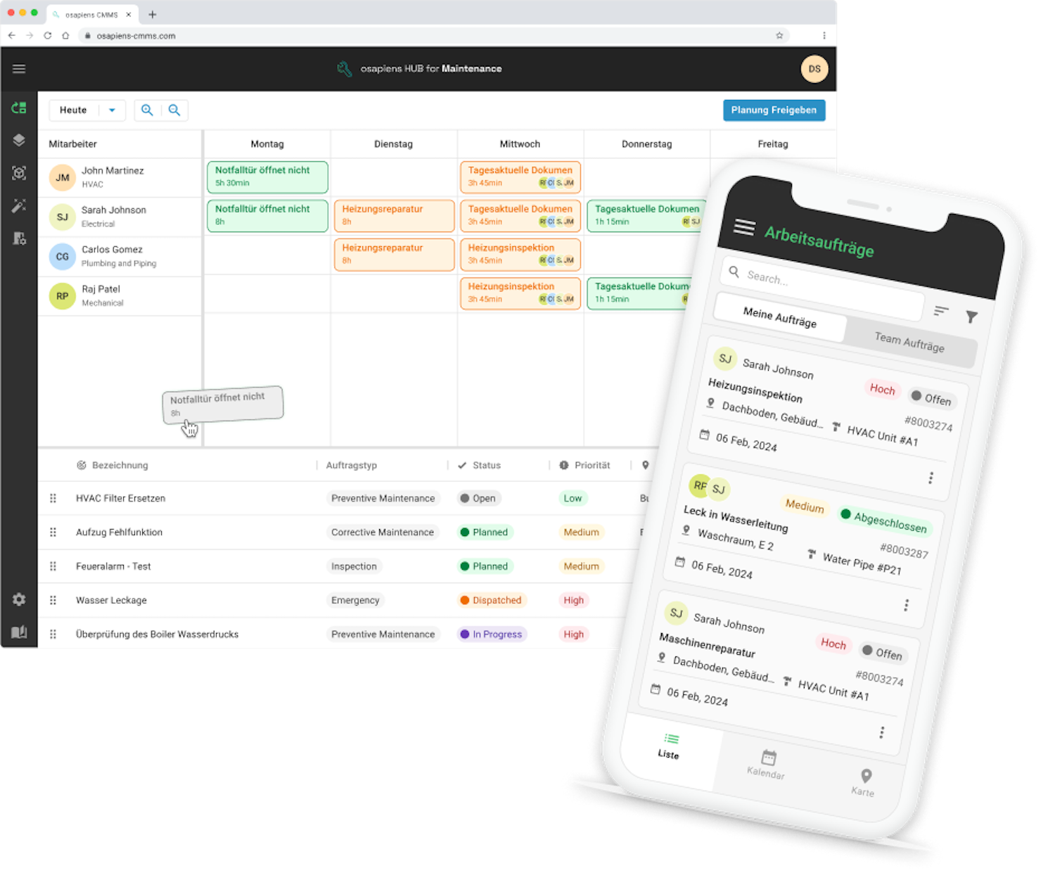 Best enterprise CMMS: osapiens HUB