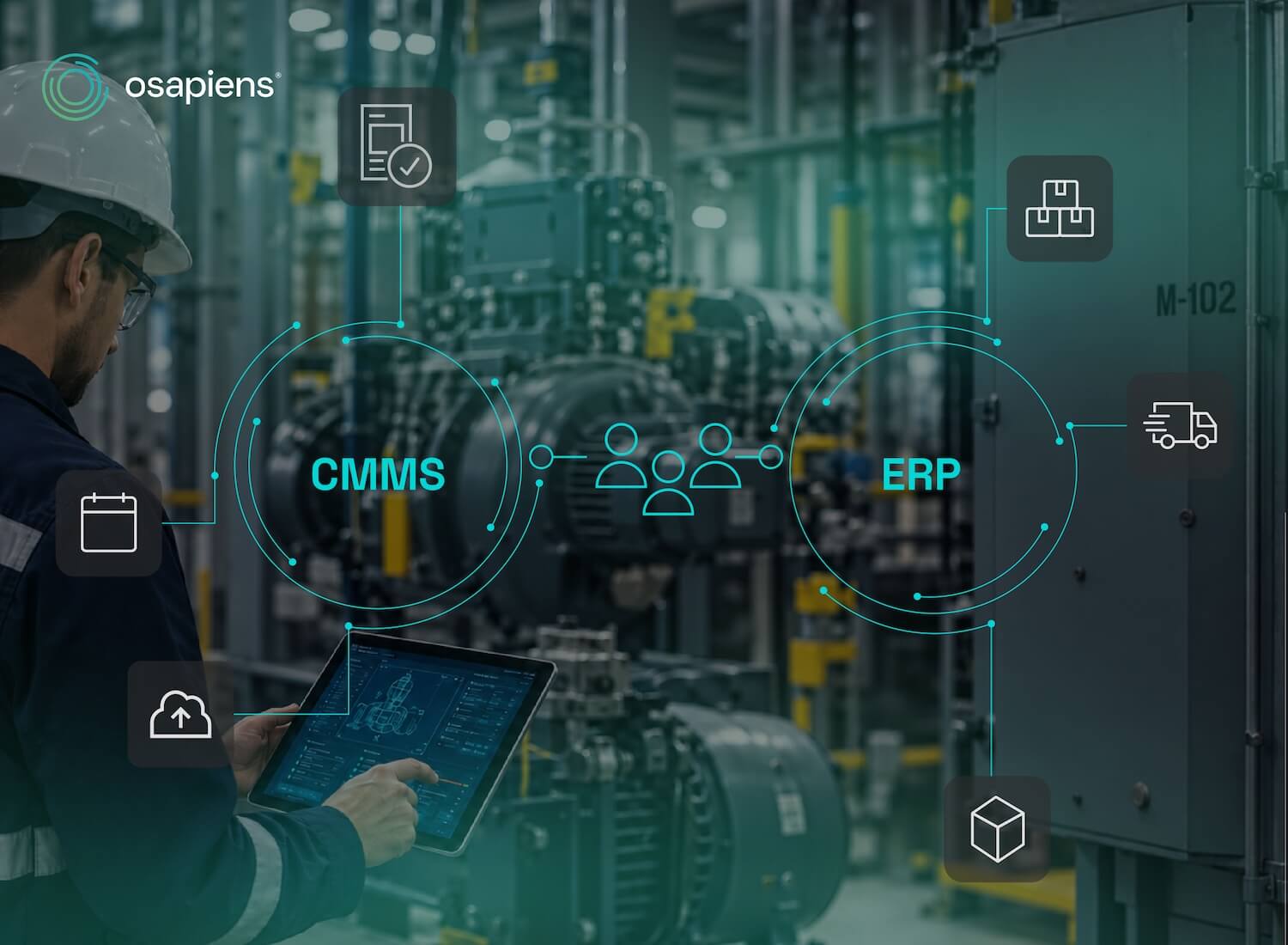osapiens HUB for Maintenance: mobile-first SAP-certified CMMS layer alongside SAP PM